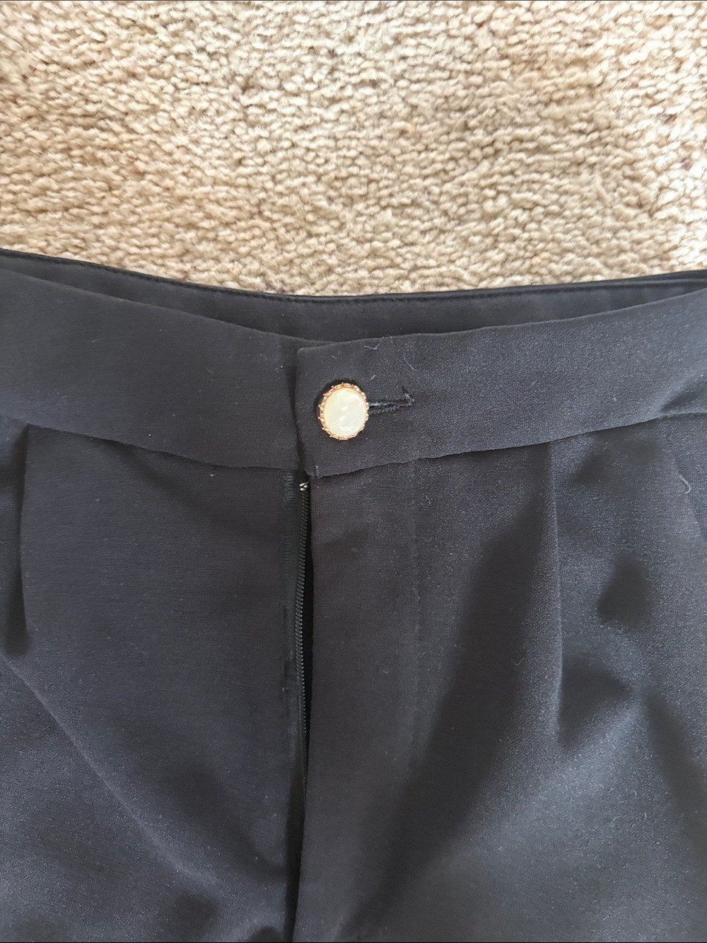 Womens Black Tailored Dress Pants - Classic Straight Fit - Picture 3 of 5